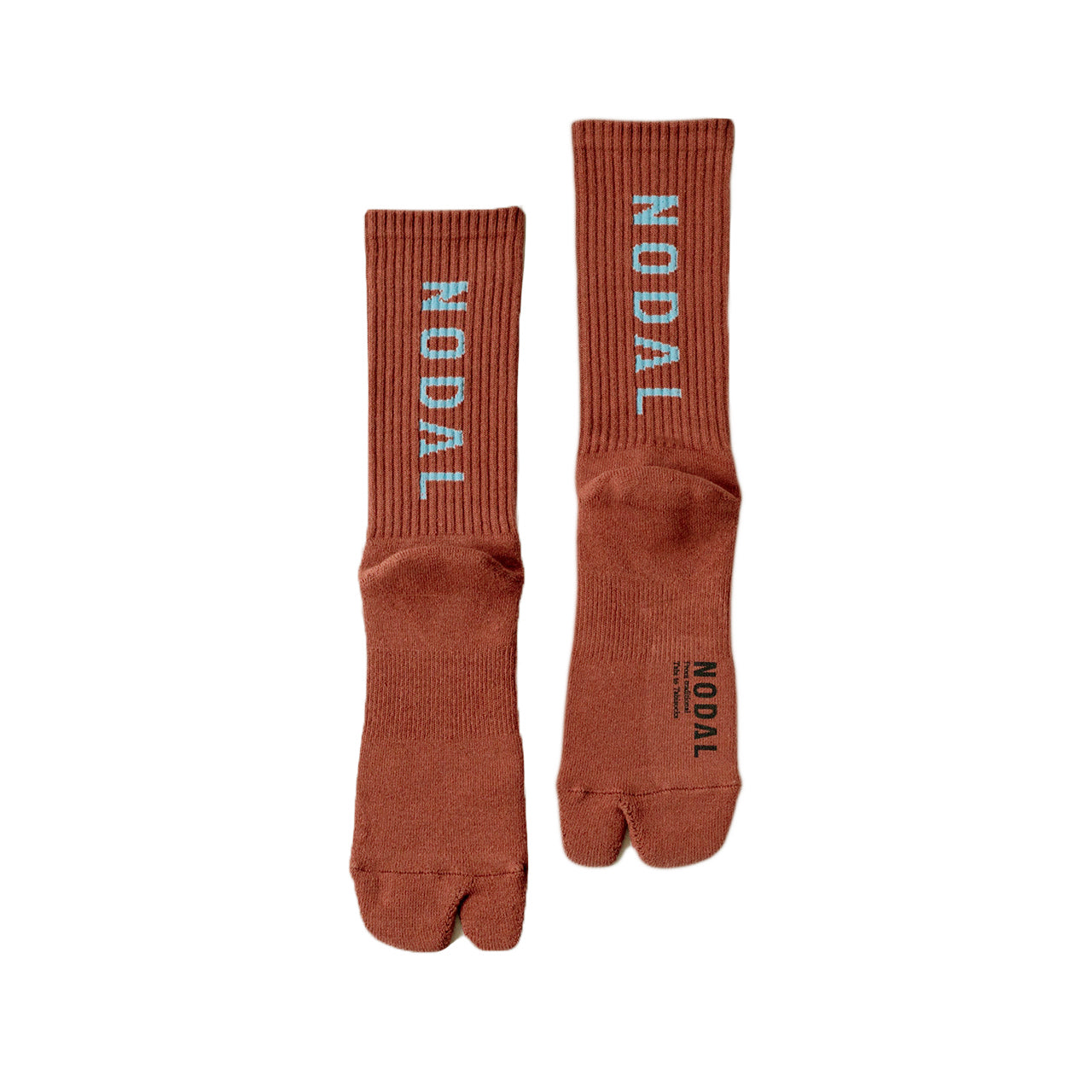 Nodal Logo Socks - Terracotta x Sax